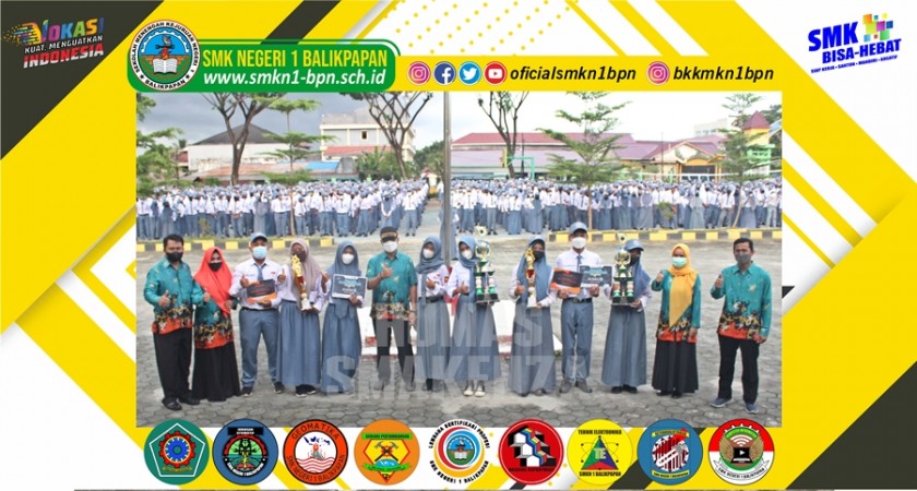 Prestasi SMK Negeri 1 Balikpapan, Upacara Bendera 24 Januari 2022